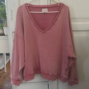 COPY - American Eagle vneck sweatshirt women’s large